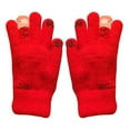 thumbnail image 5 of Guantes De Punto Gruesos De Lana De Invierno Con Forro Polar, 24 Cm, Aislamiento Trmico, Puntas De Los Dedos Resistentes, Para Actividades Al Aire Libre En Climas Fros, Proteccin Diaria, Ukhbmc, 5 of 5