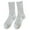 Grey, variant on ZSQDM Compression Socks for Women and Men Solid Color Stacked Socks Wind Loose Tube Cotton Socks Fashion Lady Socks Socks for Women