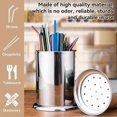 thumbnail image 2 of Countertop Straw Dispenser, Stainless Steel Drink Straw Holder Spoons Forks Chopsticks Storage Cutlery Organizer for Home Bar(S), 2 of 5