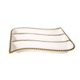 thumbnail image 1 of Classic Touch WPD513 12 in. White Porcelain Chargers with Gold Border, 1 of 1