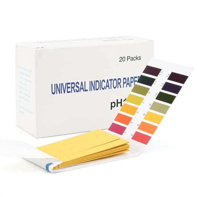 20 Pack 1600 Strips pH.1-14 Test Paper Extensive Test Paper for Water Soil Testing Pet Food and Diet pH Monitoring