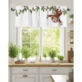 thumbnail image 2 of Monkey Animal Valances for Windows Vine Monkeys Cartoon Decoration Valance Rod Pocket Light Filtering Short Window Treatments Curtains for Kitchen Bathroom Living Room Bedroom, 1 Panel, 42 x 12 Inch, 2 of 7