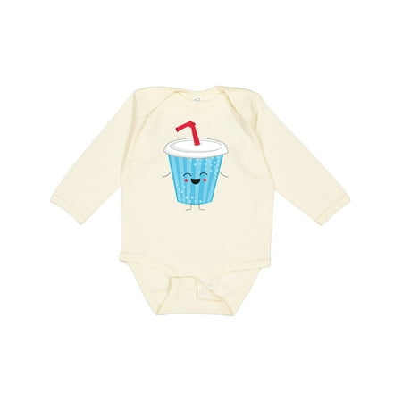 

Inktastic Cute Kawaii Soda Pop Gift Baby Boy or Baby Girl Long Sleeve Bodysuit