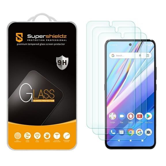 [3-Pack] Supershieldz for BLU G91 Pro Tempered Glass Screen Protector, Anti Scratch, Bubble Free