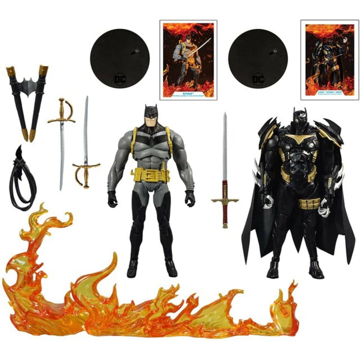 DC Multiverse Batman vs Azrael Batman Armor Figurine 2-Pack [Curse of the White Knight