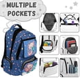 thumbnail image 7 of Pzuqiu Space Axolotl Schoolbag for Girls 17 Inch Backpacks Lightweight Bookbags Outdoor Camping Hiking Rucksack for Teenagers Students Comfortable Shoulder Bookbag 10-12 Years, 7 of 7