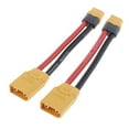 thumbnail image 2 of 2 Pack RC Car Model Battery XT60 Female XT90 Male 10AWG Silicone Cable Parts 100MM, 2 of 8