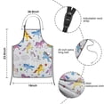 thumbnail image 3 of White Cartoon Unicorn Star Rainbow Cloud Pattern Kids Aprons for Girls and Boys,Adjustable Neck Strap Toddler Aprons for Kids Cooking Baking, 3 of 6