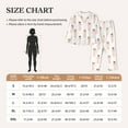 thumbnail image 4 of Pajama Sets for Women 2 Pcs, Cartoon Cute Poodle Dog Bow Tie Button Down Long Sleeve Sleepwear Lounge PJ Sets, 4 of 6