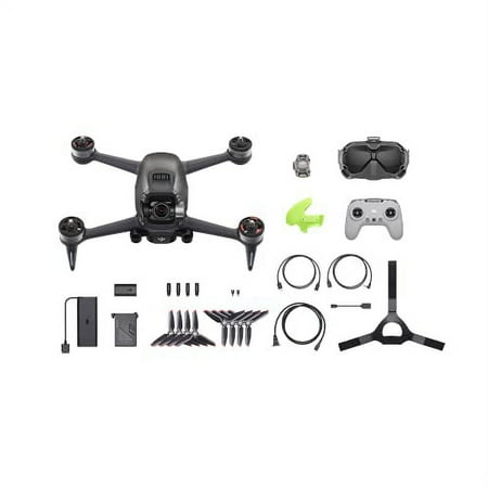 DJI - FPV Combo Drone with Remote Control and Goggles - Gray