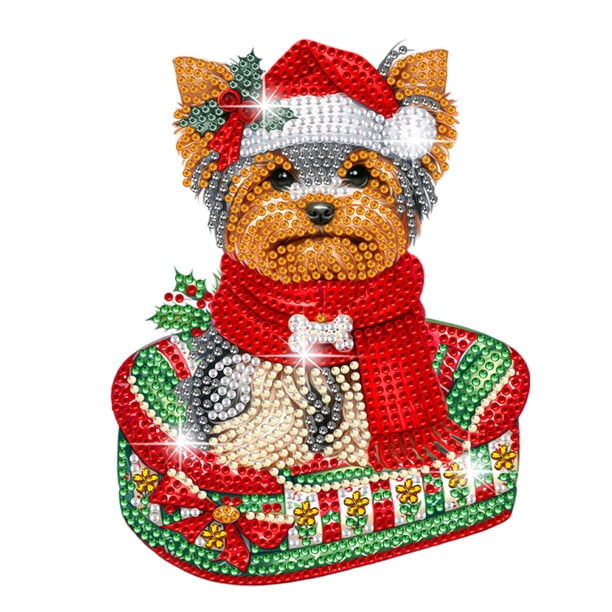 Pintura Diamantes Decoraciones Escritorio Navidad Acrílico Cabeza Temblorosa Doberman Pinscher