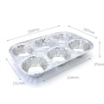 thumbnail image 3 of Molde para muffins Waytiffer de aluminio, 6 cavidades, paquete de 20, 3 of 6