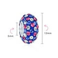 thumbnail image 3 of Bling Jewelry Womens Blue Pink Purple Striped Crystal Bead Charm for European Bracelet Silver, 3 of 4