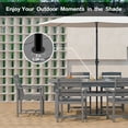thumbnail image 6 of NOICOI Outdoor 7-Piece Dining Table Set, HDPE Outdoor Dining Table Sets with Umbrella Hole Cut-Out Table and 6 Chairs, Gray, 6 of 9