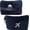 Navy Blue, variant on Premium Soft Travel Blanket Pillow Airplane Mini - Navy Blue