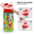 thumbnail image 4 of Kids Water Bottle with Straw - Winnie The Pooh 16.9 Oz Stainless Steel Vacuum Insulated Water Bottle for Boys Girls, 4 of 7
