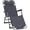 Gray, variant on Spaco Folding Lounge Chair with Adjustable and Ergonomic Design, Oxford Fabric Metal Frame Outdoor Pool Sun Lounger Lounge Chair 120°/180°, Brown