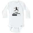 thumbnail image 1 of Yoga Skills Loading Funny Yoga Pose One Piece Baby Bodysuit (Long Sleeve), 3-6 Months White, 1 of 1
