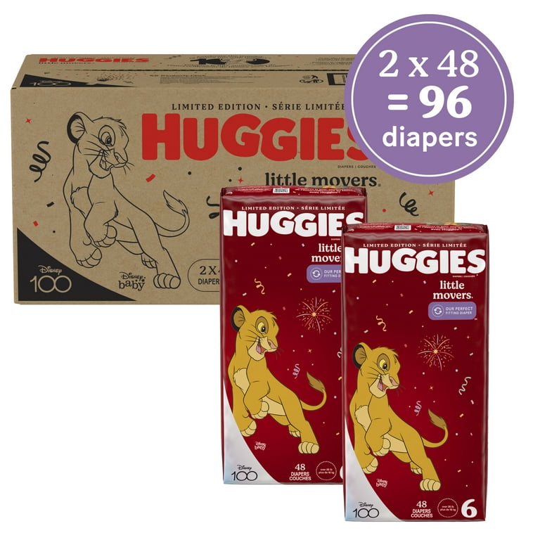 Opening A Pack of Huggies Little Movers Size 6 Diapers (New Lion King  Designs) 