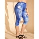 thumbnail image 2 of TAMAÑO PLUS TAMAÑO 3D CURTURAS DE IMPRESIÓN DE CULTIVAS DE PRUENTE Rosegal  Leggings de talla grande, 2 of 5
