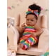thumbnail image 2 of HOOMAI Lifelike Reborn Baby Dolls with Soft Body African American Realistic Girl Doll 22.8 Inch Best Birthday Gift Set, 2 of 5