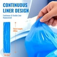 thumbnail image 3 of Compatible with Diaper Genie Pails Diaper Pail Refills | 4 Pack Lemon-Scented Odor-Blocking Continuous Liner Refills | Durable Leak-Resistant Rolls for Baby Diaper Pails, 3 of 4