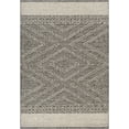 thumbnail image 2 of Mark&Day Outdoor Rugs, 5x7 East Orange Modern Indoor/Outdoor Charcoal Area Rug, Non Shedding Grey Ivory Carpet for Patio, Porch, Deck, Bedroom, Living Room or Kitchen (5'3" x 7'), 2 of 5