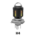 thumbnail image 1 of [Stock Listo] 1PC Faros Delanteros De Motocicleta H4 H4 Super Brillantes H6 T19 P15D BA20D Bombilla LED Alta Cerca De La Luz Faro Lámpara De Proyección De Dos Colores Antiniebla huangjie unisex, 1 of 2