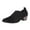 Black1, variant on Womens Suede Solid Office Square Toe Slip On Casual Chunky Low Heel Pumps Shoes 2 Inch