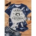 thumbnail image 3 of Letter Print Crew Neck T-Shirt, Casual Short Sleeve T-Shirt For Spring & Summer, Women's Clothing, 3 of 5