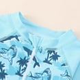 thumbnail image 4 of lnmuld UPF 50+ Sun Long Sleeve Rash Guard Swimsuits for Baby Toddler Boys Beach Pool Swimming Summer Outfit Size:18-24 Months, 4 of 6