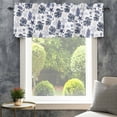 thumbnail image 4 of Navy Blue Coastal Farmhouse Short Window Curtain Valances, Coral Shell Summer Beach Nautical Rod Pocket Kitchen Valances for Living Room Bedroom Bathroom Cafe 42" x 12", 4 of 8