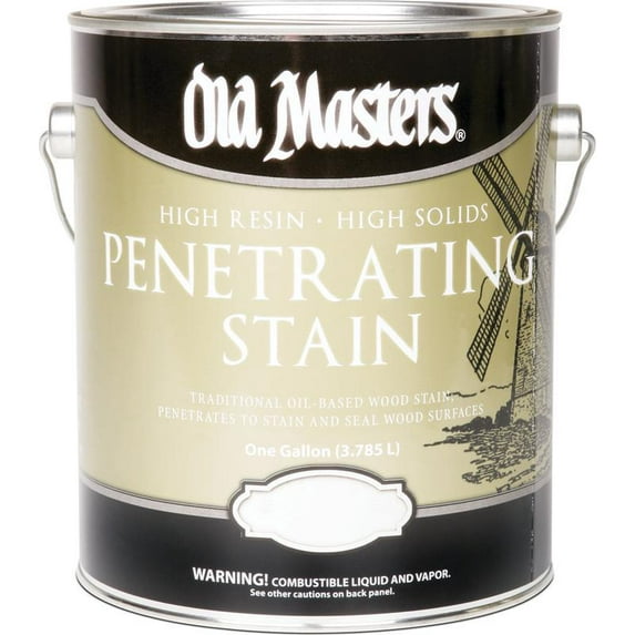 Old Masters 41901 Penetrating Stain, Clear, Red Mahogany, 1 gal Can