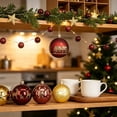 thumbnail image 5 of Christmas Tree Ornaments Shatterproof Plastic Assorted Decorative Coffee Gold, 5 of 6