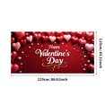 thumbnail image 1 of Valentine's Day Banner Heart Balloons Pink Roses Gift Box Backdrop Party Supplies Photography Props Romantic Decorations Festive Décor Background, 1 of 4