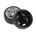 thumbnail image 5 of 4pcs 48mm Simulation Rubber Wheel Tire Wheel Toy Model DIY RC Spare Parts, 5 of 9