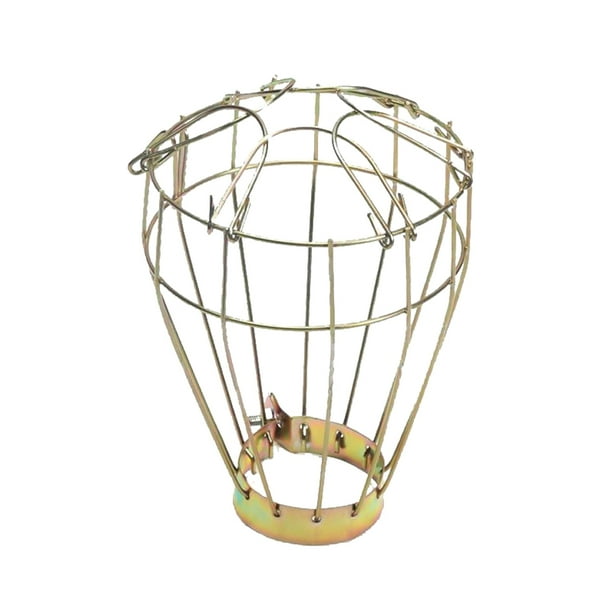 Cubierta de hierro vintage para lámpara de calor de reptiles y mascotas, cubierta de pantalla, bombilla de calefacción anti-escaldaduras, jaula de malla de seguridad