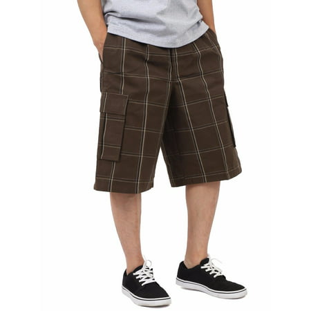 Shaka Wear - Shaka Wear Men's Relaxed Fit Plaid Cargo Shorts S~5XL ...