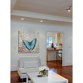 thumbnail image 5 of A Light Blue Butterfly Painting Print on Wrapped Canvas, 5 of 5