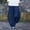 Navy women elastic waist harem pants a1, variant on Women's Elastic Waist Harem Pants Solid Flowy Casual Long Lounge Trousers Boho Vacation Beach Clothes, White M
