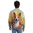 thumbnail image 5 of Welcome Spring Summer Basenji Portrait Flower Blue Sky All Over Print 3D Sweatshirt Unisex Merch African Barkless Dog Lover - 12001, 5 of 6
