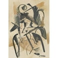 thumbnail image 3 of Lyubov Popova 11x14 Black Modern Framed Museum Art Print Titled - Cubist Study, 3 of 5