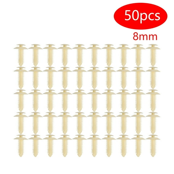 Genrics Door Trim Panel Plastic Retainer Push Rivet Clips fit for Ford Aerostar Bronco 50PCS