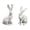 White, variant on HuiXinOu Resin Long Eared White Bunny Figurine, Realistic Fluffy Texture Rabbit Statue for Home Living Room Shelf, Easter Spring Decor
