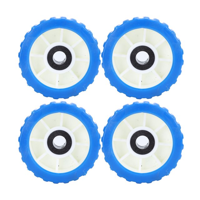 Trailer Wobble Rollers, Stable Performance 4PCS Marine Wobble Roller Ribbed for Boat