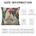 thumbnail image 5 of Chilfamy Chickens Throw Pillow Covers for Bedroom Sofa Decorative, Aesthetic Cushion Case - 1PC 24x24in, 5 of 5