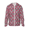 thumbnail image 2 of Lsque Hearts And Lines UPF 50+ Lightweight Sun Protection Men's Women's Long Sleeve Shirt, Hoodie Performance -X-Large, 2 of 9