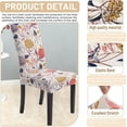 thumbnail image 6 of Printed Dining Room Chair Covers 6 Packs, Stretch Kitchen Slipcovers Removable Washable Parsons Protector for Kitchen,Hotel,Restaurant, Ceremony Universal Size, 6 of 6
