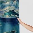 thumbnail image 3 of Shiartex Blue Shower Curtain,Teal Shower Curtain,Whale Shower Curtain for Bathroom with Nautical Mountain Shower Curtain Ocean Sea Shower Curtains Sets Machine Washable Waterproof Modern White, 3 of 7