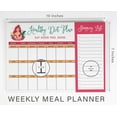 thumbnail image 4 of Inkdotpot Weekly Meal Planner Notepad 7"x10 , "Healthy Diet Plan" Magnetic Meal Planning Pad with Tear Off Grocery Shopping List for Fridge- Kitchen & Home - 54 Sheets -BH, 4 of 7